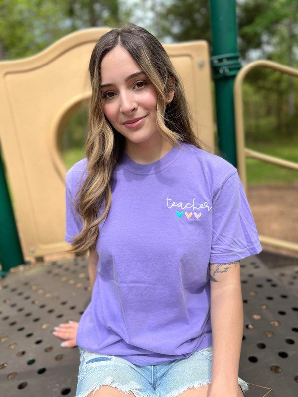 PLUS Teacher Embroidered Tee