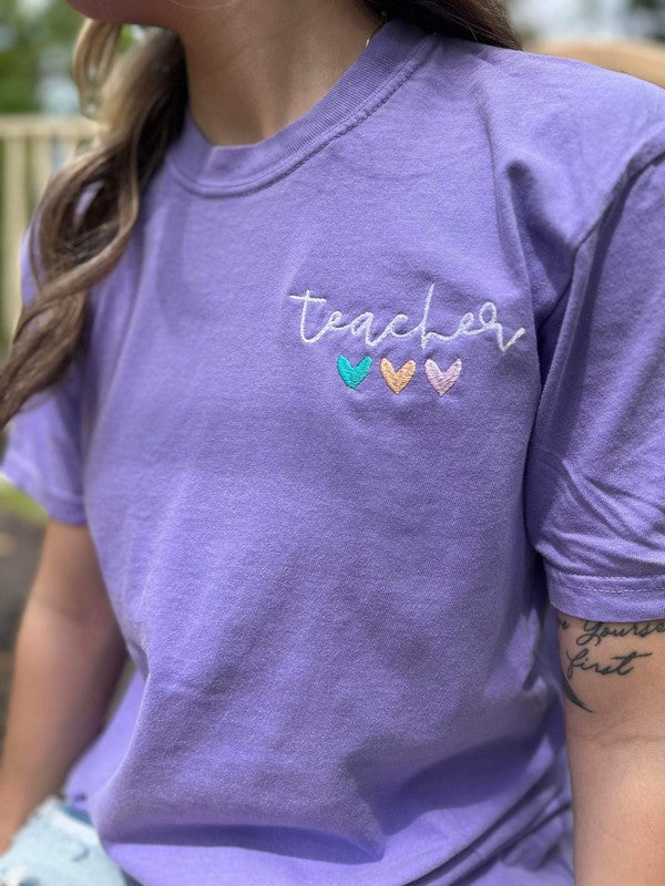 PLUS Teacher Embroidered Tee