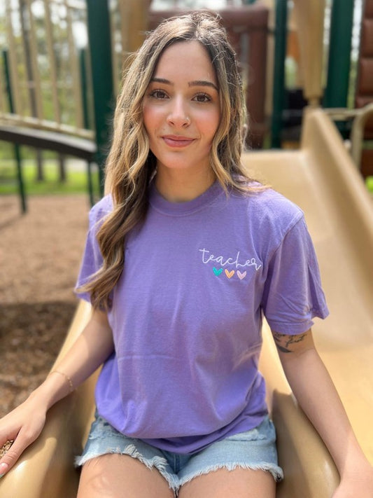 PLUS Teacher Embroidered Tee