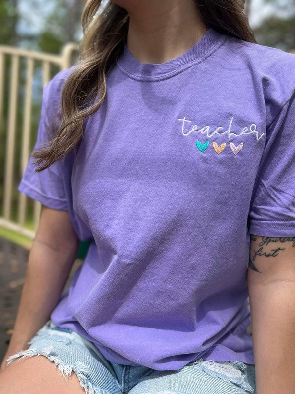 PLUS Teacher Embroidered Tee