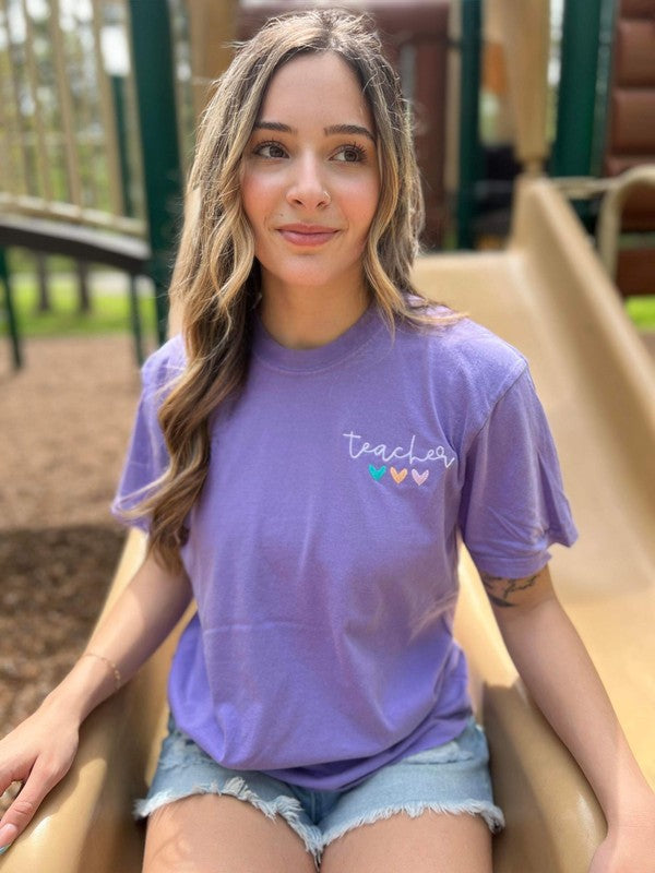 PLUS Teacher Embroidered Tee