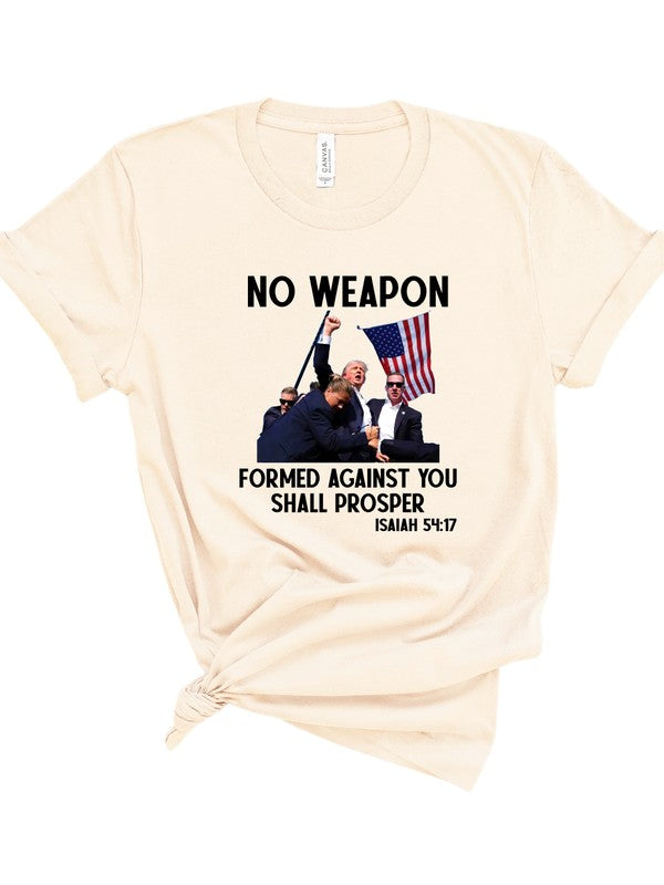 PLUS No Weapon Formed Against You Tee