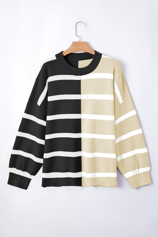 Striped Colorblock Sweater