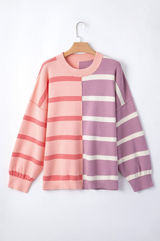 Striped Colorblock Sweater