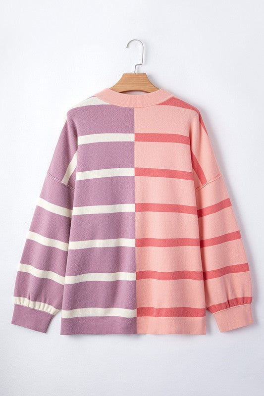 Striped Colorblock Sweater