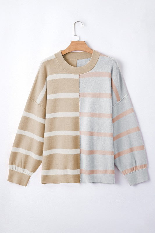 Striped Colorblock Sweater