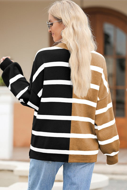 Striped Colorblock Sweater