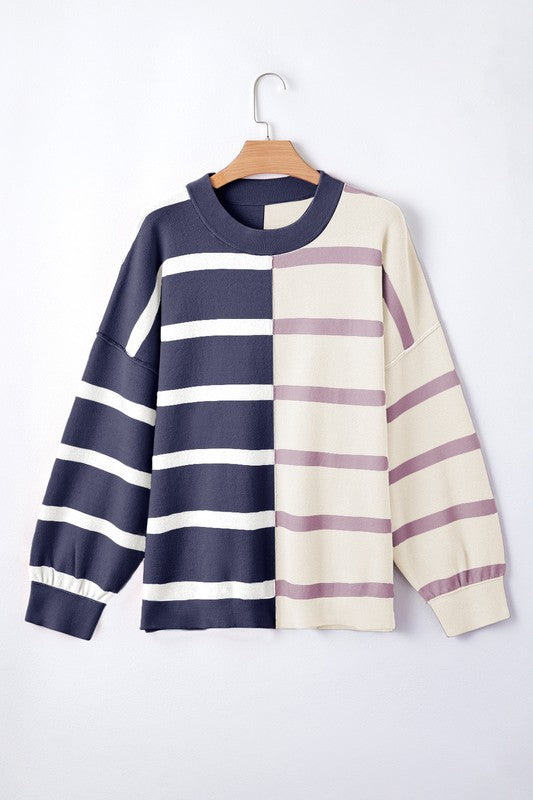 Striped Colorblock Sweater