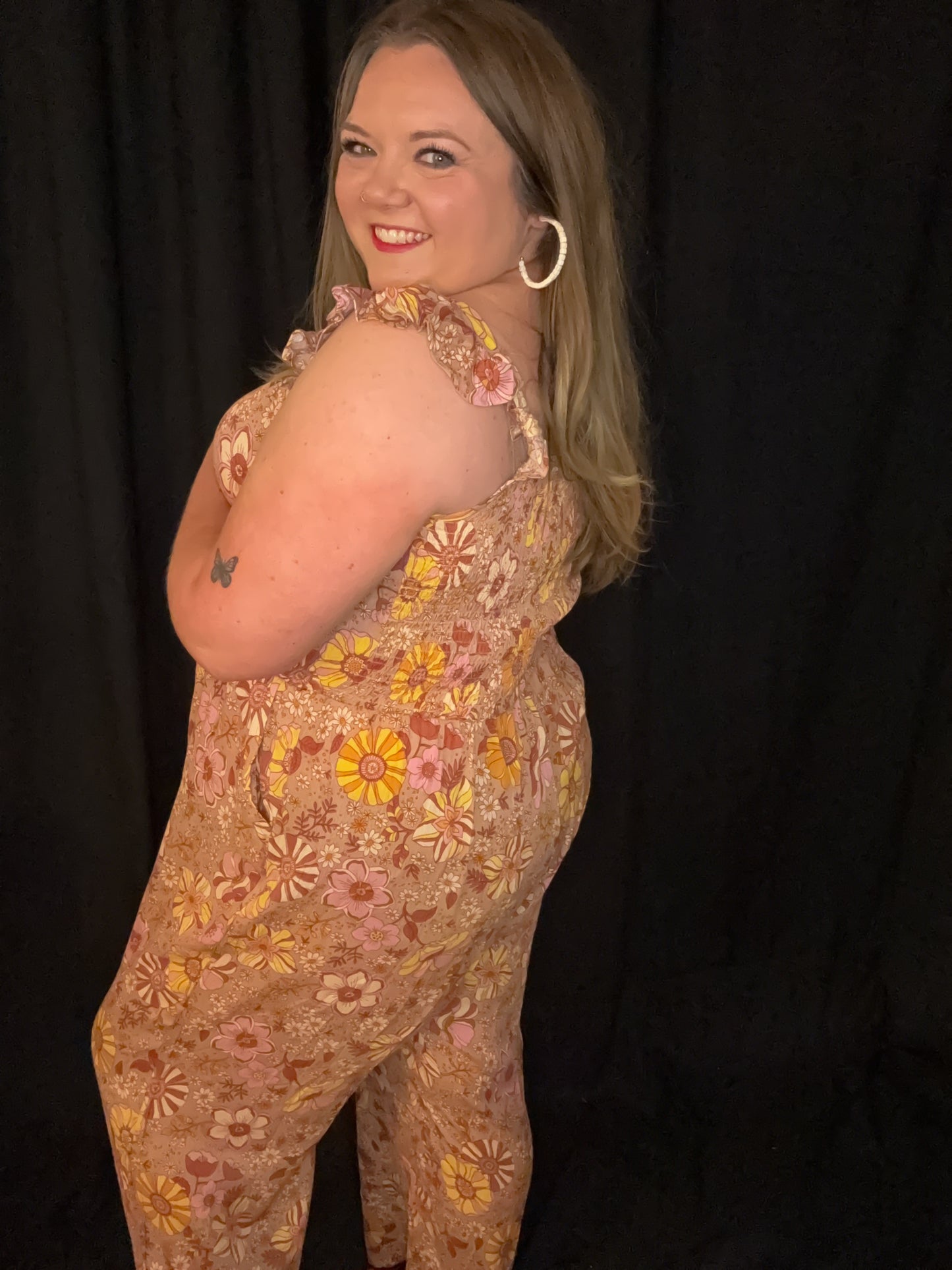 Retro Floral Jumpsuit