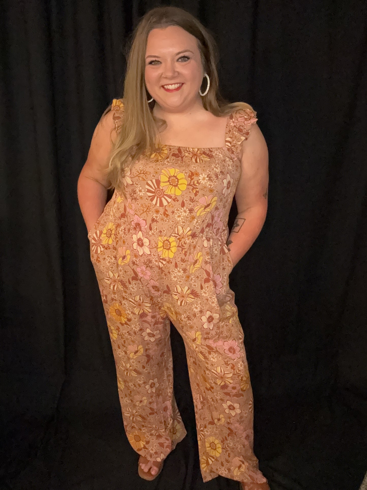 Retro Floral Jumpsuit